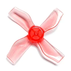 Gemfan 1220-4 31mm 4-Blade Whoop Propeller (1mm Shaft - Set Of 8) -DJI Shop 1220 4 31mm 1mm hole clear red picture 2 1
