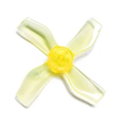 Gemfan 1220-4 31mm 4-Blade Whoop Propeller (1mm Shaft - Set Of 8) -DJI Shop 1220 4 31mm 1mm hole clear yellow picture 2 1