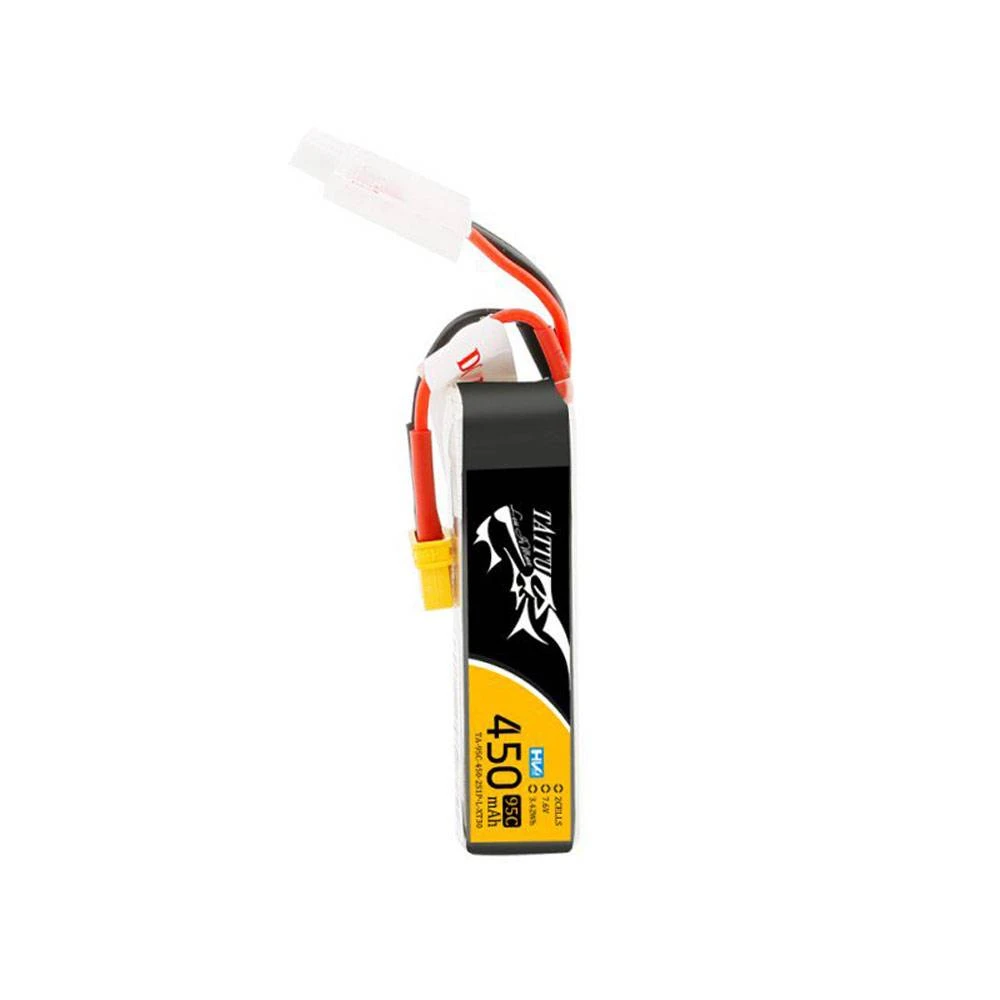 Tattu 450mAh 7.6V HV 95C 2S Lipo Battery - Long Size (XT-30) 3 Tattu 450mAh 7.6V HV 95C 2S Lipo Battery - Long Size (XT-30) - Image 3