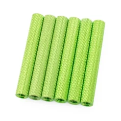 35mm Aluminum Textured Standoff Spacers (Set Of 6) -DJI Shop 35mm textured spacers green 1