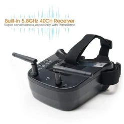 Mini FPV Goggles 480x320px With 5.8G 40ch Receiver Dual Antenna Built-in Battery -DJI Shop 61pr glxc l. sx569