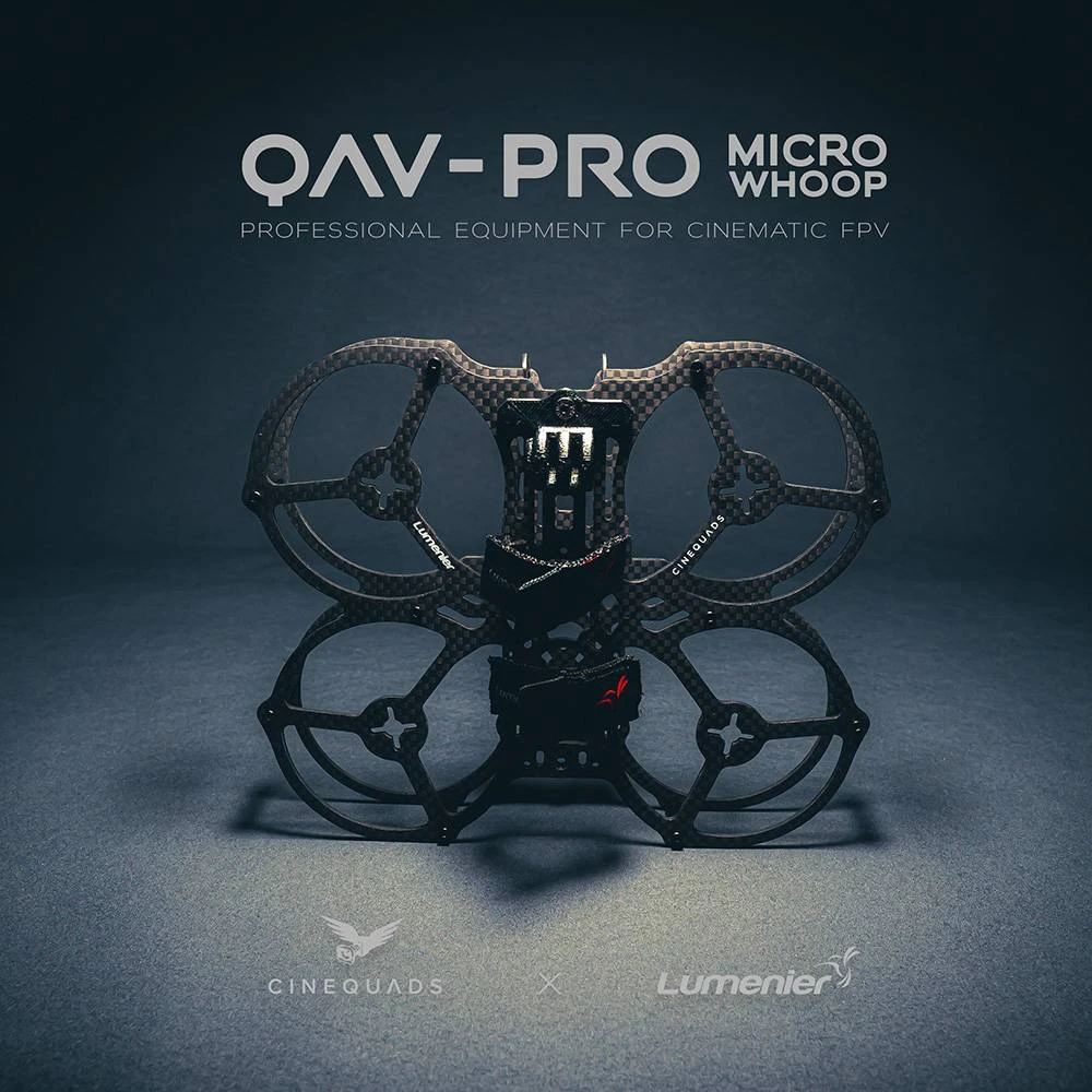 Lumenier QAV-PRO Micro Whoop 2.5" Cinequads Edition - Frame Kit 10 Lumenier QAV-PRO Micro Whoop 2.5" Cinequads Edition - Frame Kit - Image 10