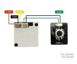Caddx Micro Ratel V2 1200TVL FPV Camera - Lumenier Edition (White) -DJI Shop caddx ratel v2 diagram
