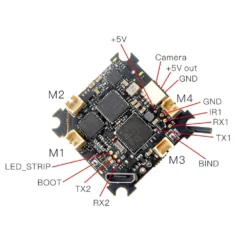 Happymodel BeecoreX FR V1.0 AIO F4 5-in-1 Brushed Flight Controller /w VTX+RX -DJI Shop connection diagram1