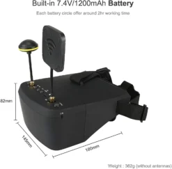 EV800D 5.8GHz 40CH Diversity FPV Goggles W/ DVR 10 EV800D 5.8GHz 40CH Diversity FPV Goggles W/ DVR -DJI Shop ev800d goggle 1