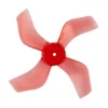 Gemfan 1636-4 40mm 4-Blade Whoop Propeller (Set Of 8) - 1.5mm Shaft - Clear Red