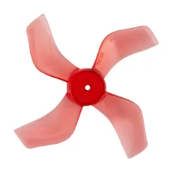 Gemfan 1636-4 40mm 4-Blade Whoop Propeller (Set Of 8) - 1.5mm Shaft - Clear Red