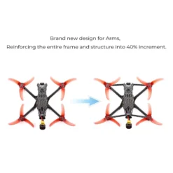 GEPRC SMART 35 HD 3.5" Micro Freestyle Drone W/ RunCam Wasp -DJI Shop geprc smart 35 hd 3.5 micro freestyle drone w caddx nebula nano v2 upgradedarms 2 1