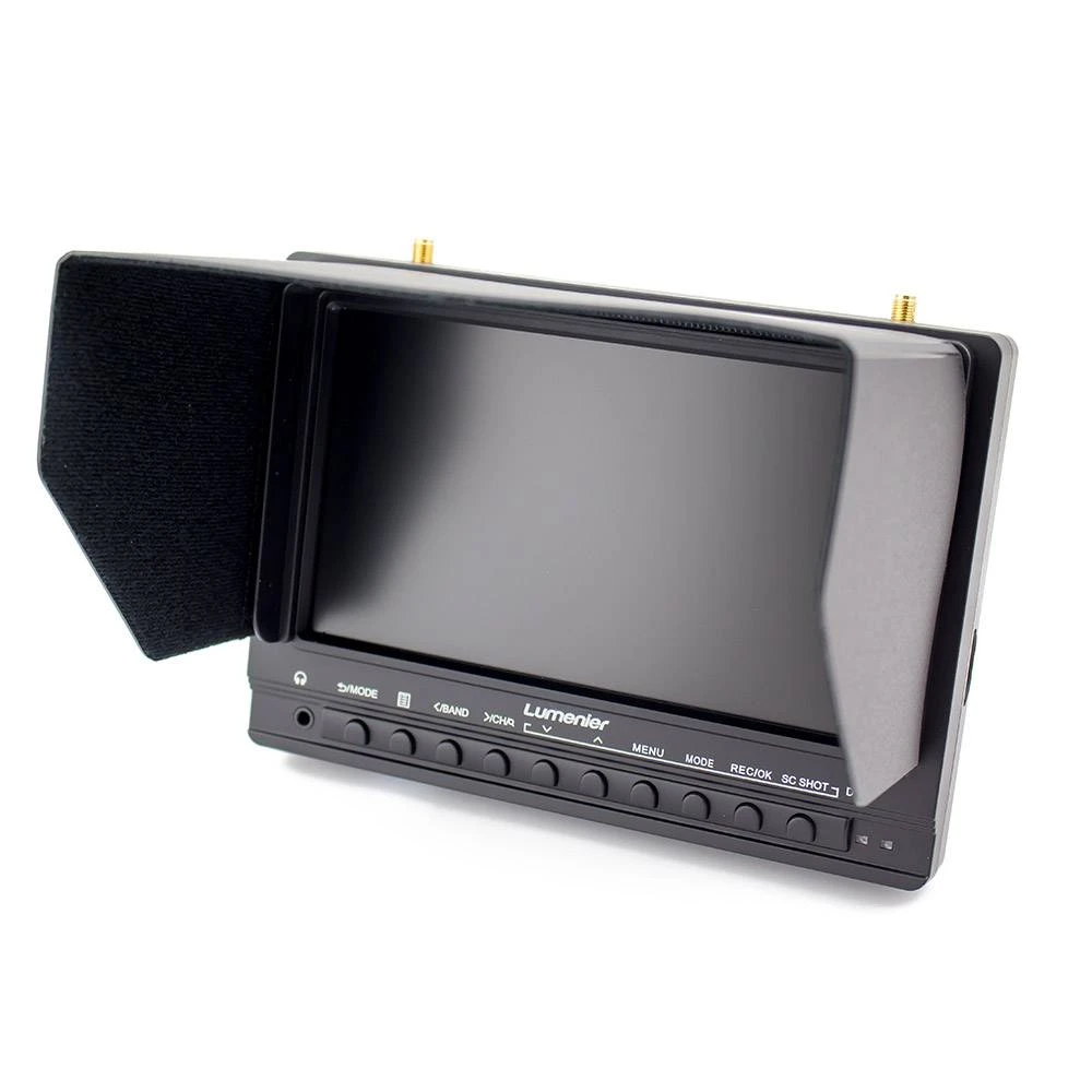 7" Lumenier 1000cd/m² Panel FPV Monitor W/ 5.8GHz 39CH Diversity Rx, Battery, DVR 2 7" Lumenier 1000cd/m² Panel FPV Monitor W/ 5.8GHz 39CH Diversity Rx, Battery, DVR - Image 2