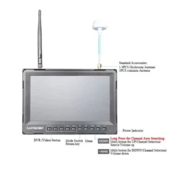 8" Lumenier Slim FPV Monitor W/ 5.8GHz 32CH Diversity Rx, DVR & HDMI -DJI Shop lumenier 8 inch slim diversity dvr instructions