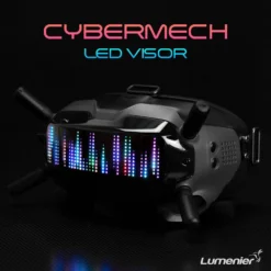 Lumenier CYBERMECH LED Visor For DJI FPV Goggles -DJI Shop lumenier cybermech led visor on carbon matrix square