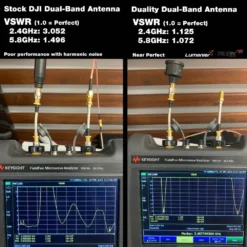 Lumenier Duality HD Stubby 2.4/5.8GHz Dual-Band Antenna 4x Combo For DJI Digital HD FPV Goggles V2 -DJI Shop lumenier duality hd stubby dual band antenna vswr comparison 2