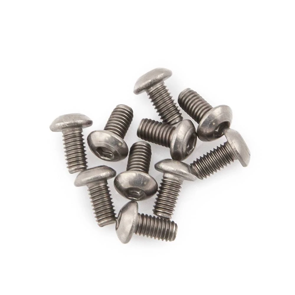 M3x6 Button Head Titanium Screws (10pcs) 1 M3x6 Button Head Titanium Screws (10pcs)