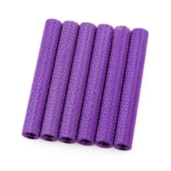 35mm Aluminum Textured Standoff Spacers (Set Of 6) -DJI Shop purple 35mm aluminum textured spacers set of 6 1