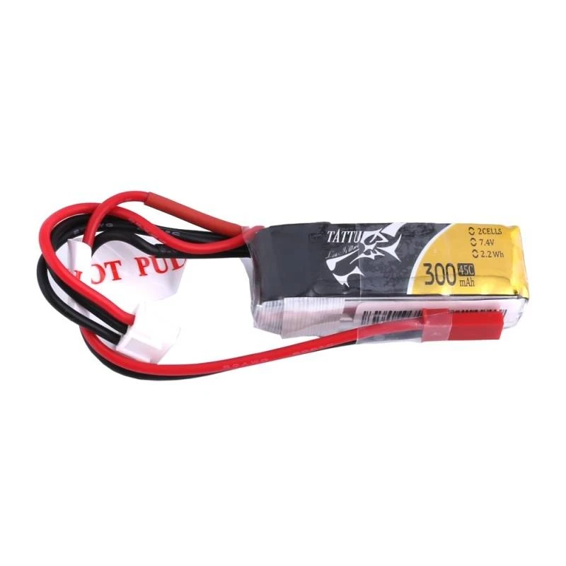 Tattu 300mAh 7.4V 45C 2S1P Lipo Battery Pack (JST-SYP) 1 Tattu 300mAh 7.4V 45C 2S1P Lipo Battery Pack (JST-SYP)
