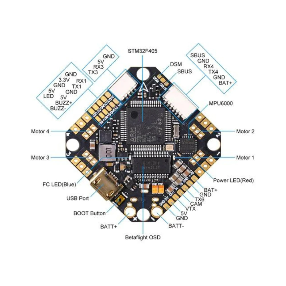 BETAFPV Tiny Trainer AIO V4 - F405 4S FC + 20A BLHeli_32 ESC 3 BETAFPV Tiny Trainer AIO V4 - F405 4S FC + 20A BLHeli_32 ESC - Image 3
