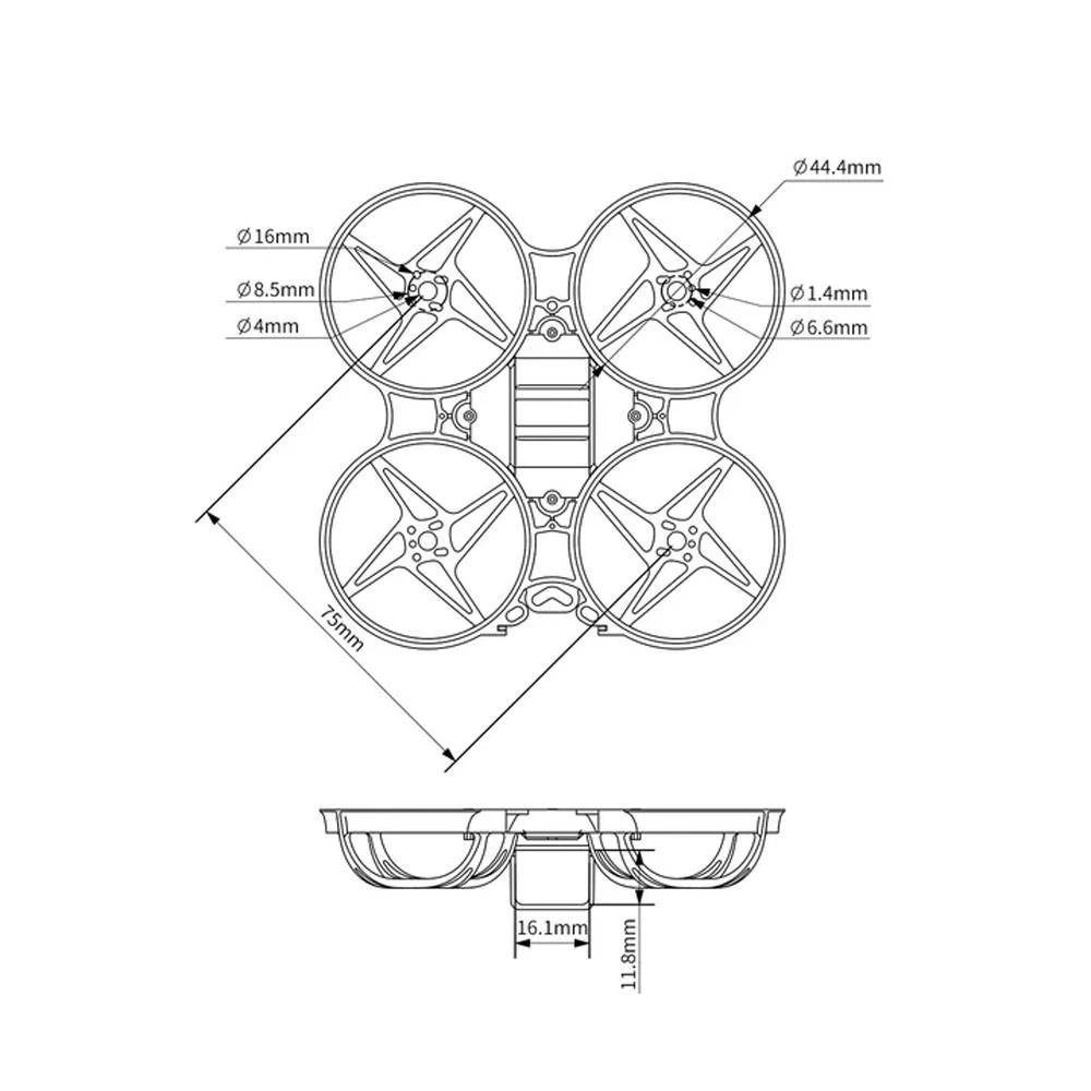 BETAFPV Beta75X V2 Brushless Whoop Frame 8 BETAFPV Beta75X V2 Brushless Whoop Frame - Image 8